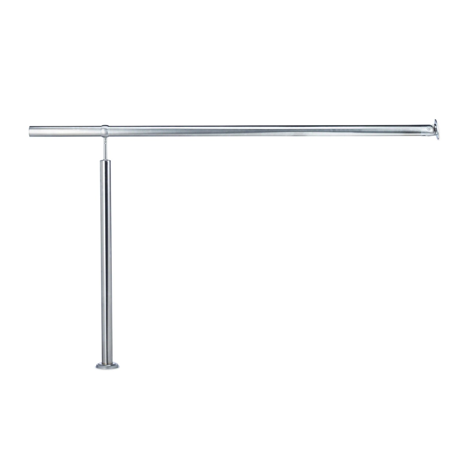 Relaxdays Treppengeländer Edelstahl Witterungsbeständig 150 cm