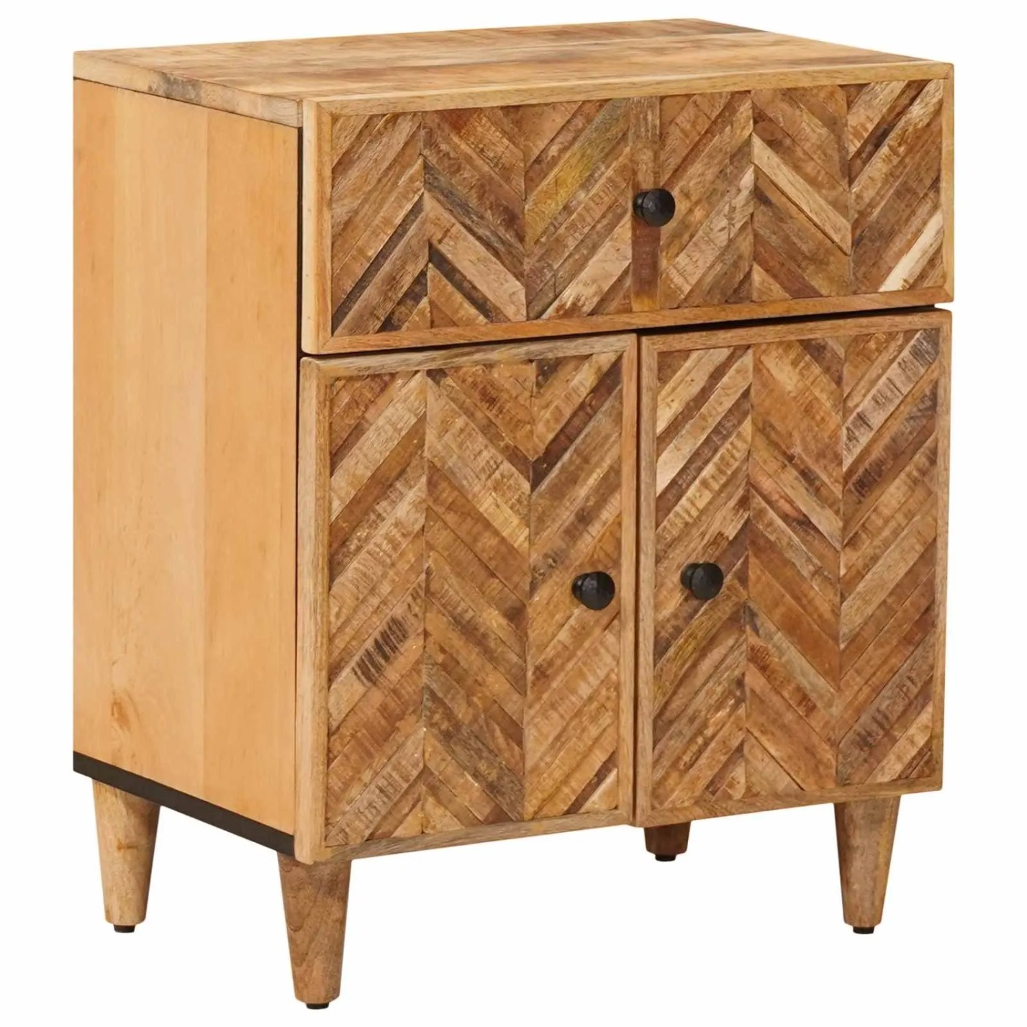 vidaXL Nachttisch Braun 50 x 33 x 60 cm Massivholz Mango 4018927