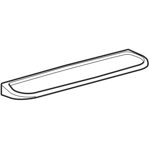 Geberit Renova Wandablage, 50x14cm, Alpinweiß, für Bad-Wandregale.