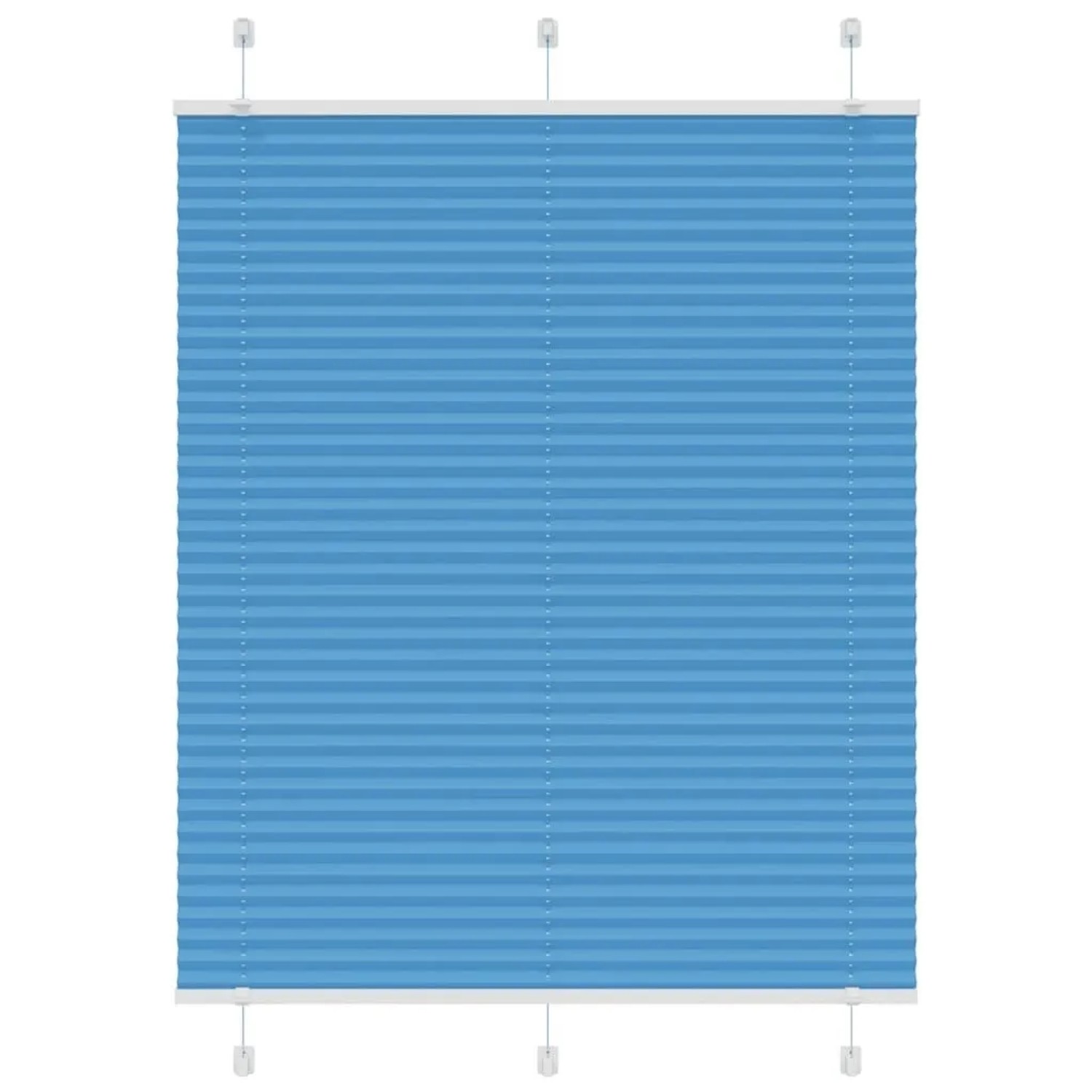 vidaXL Plissee Blau 105x100 cm Stoffbreite 104,4 cm Polyester 4015178 günstig online kaufen