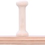Siro Hakenleiste S126 aus Kiefernholz mit 5 Haken, naturbelassen und FSC® zertifiziert.