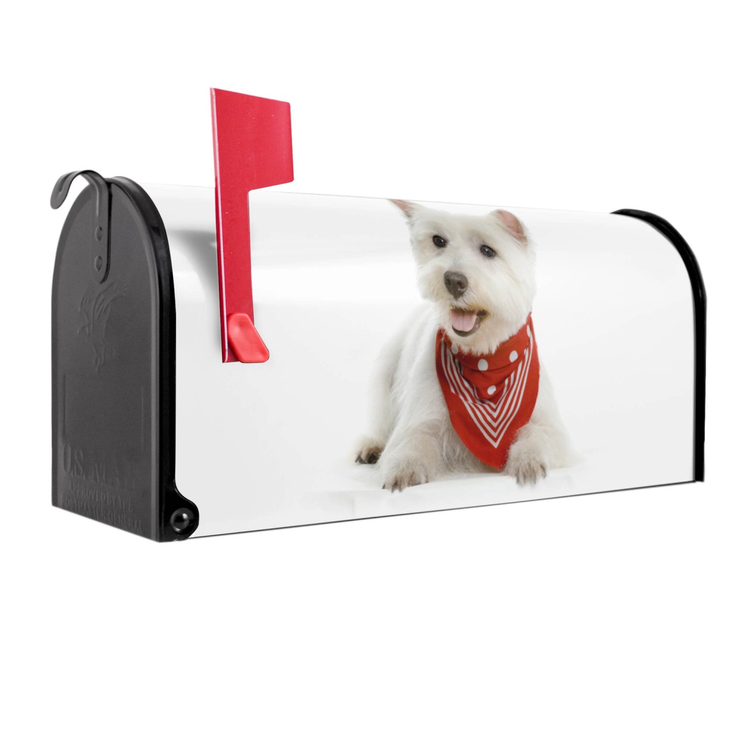 Banjado Amerikanischer Briefkasten Schwarz 48x22x16cm US Mailbox Letterbox günstig online kaufen