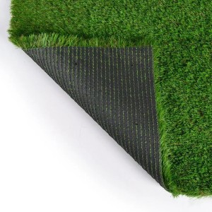 Karat Kunstrasen Lemon, 50mm hoch, UV-beständig, Detailansicht der Rückseite.