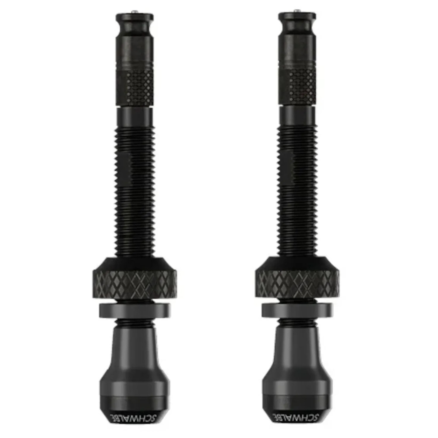 Schwalbe Tubeless-Ventil SCV Clik 60mm Schwarz Aluminium 2 Stück