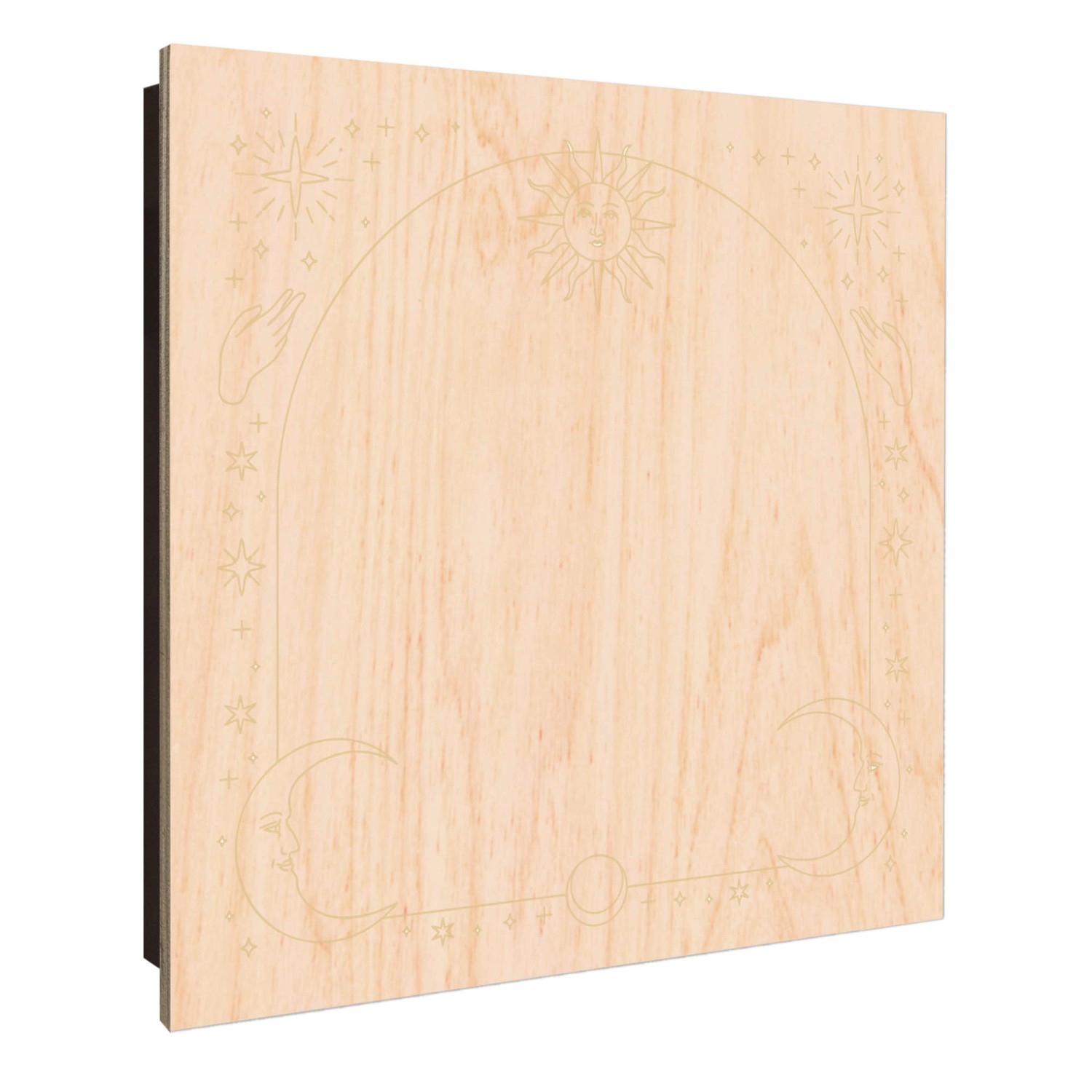 Banjado Schlüsselkasten Holz 30x30cm Schwarz Scharnier Rechts 50 Haken Desi günstig online kaufen