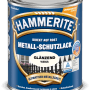 Dose Hammerite Metall-Schutzlack, Weiß glänzend, Rostschutz, Grundierung und Lack in einem.