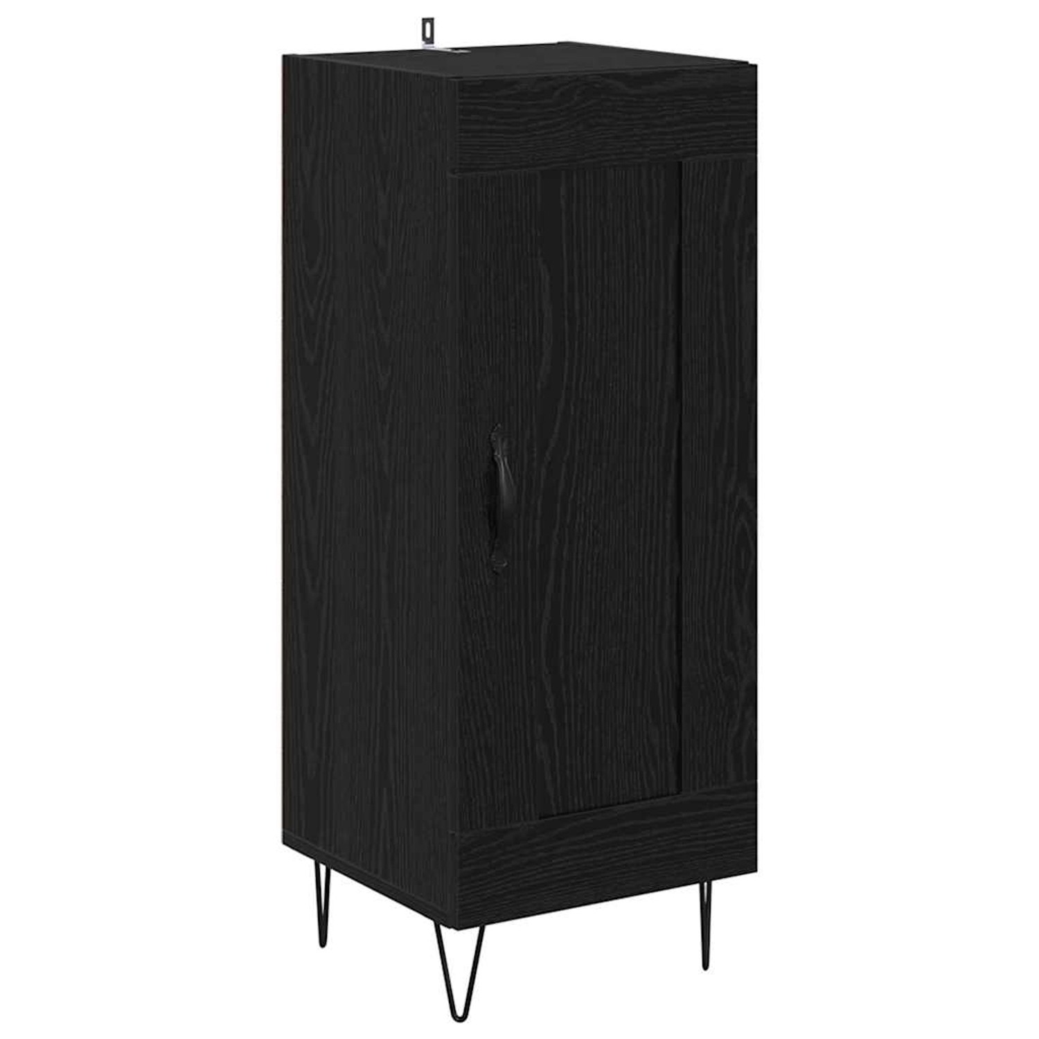 vidaXL Sideboard Schwarz Eichen-Optik 34,5 x 34 x 90 cm 881650 günstig online kaufen