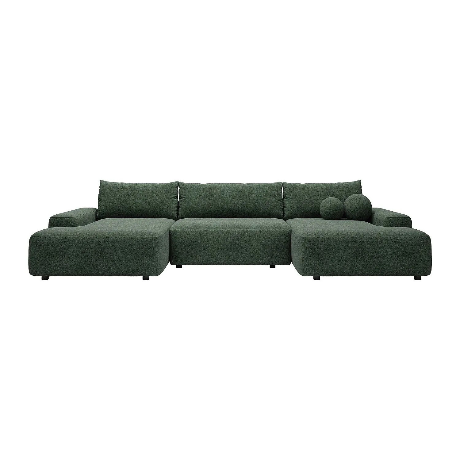 Vente-unique Schlafsofa Daviso Tannengrün 360 cm