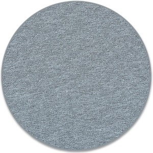 Runder, hellgrauer Teppich London mit Schlingenflor, Ø 200 cm. Moderner Teppich für Wohnräume.