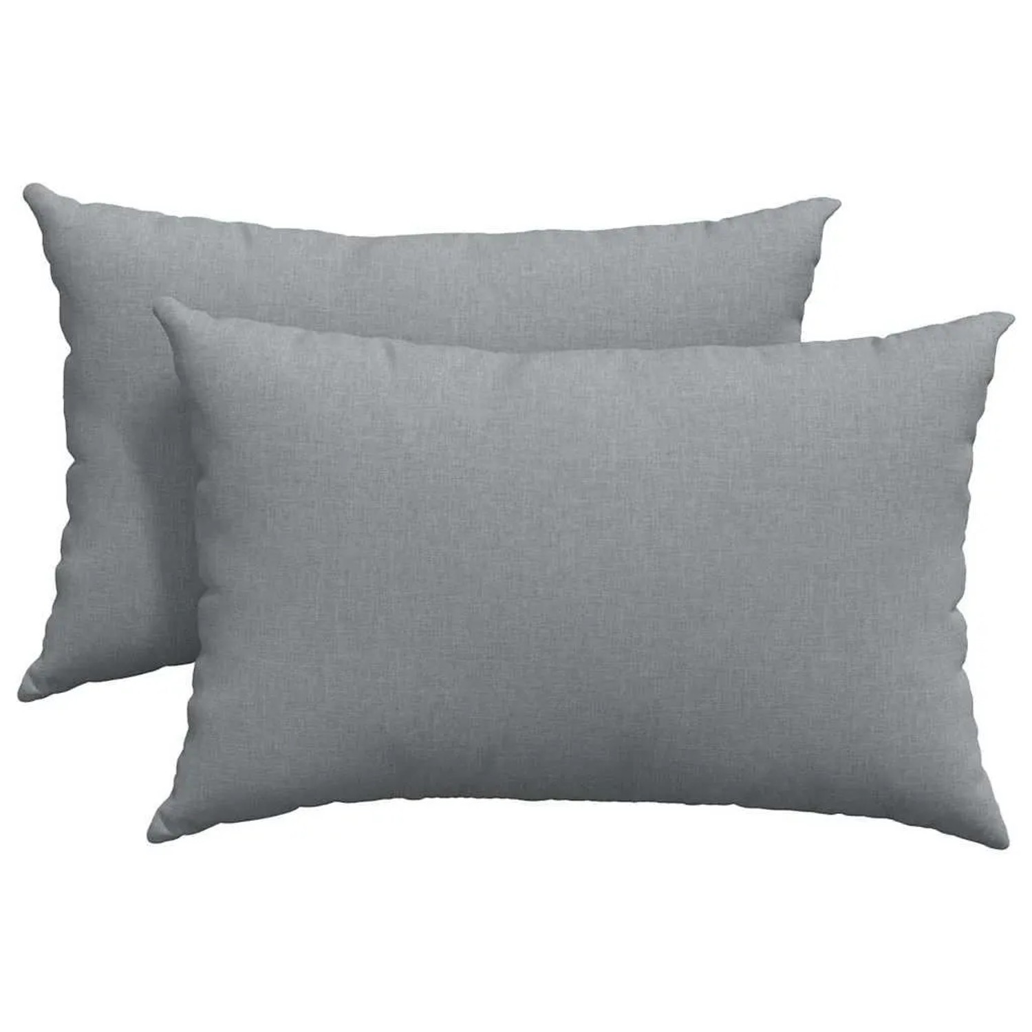vidaXL Sofakissen 2 Stück Hellgrau 60 x 40 cm Stoff 42013653