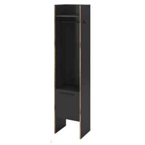 Inn.Furn Garderobe Salud in Grau und Nox Eiche 42 x 189 cm Salud
