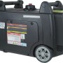 Champion Stromerzeuger Inverter 73001I-DF-EU DualFuel mit Rädern, seitliche Ansicht.
