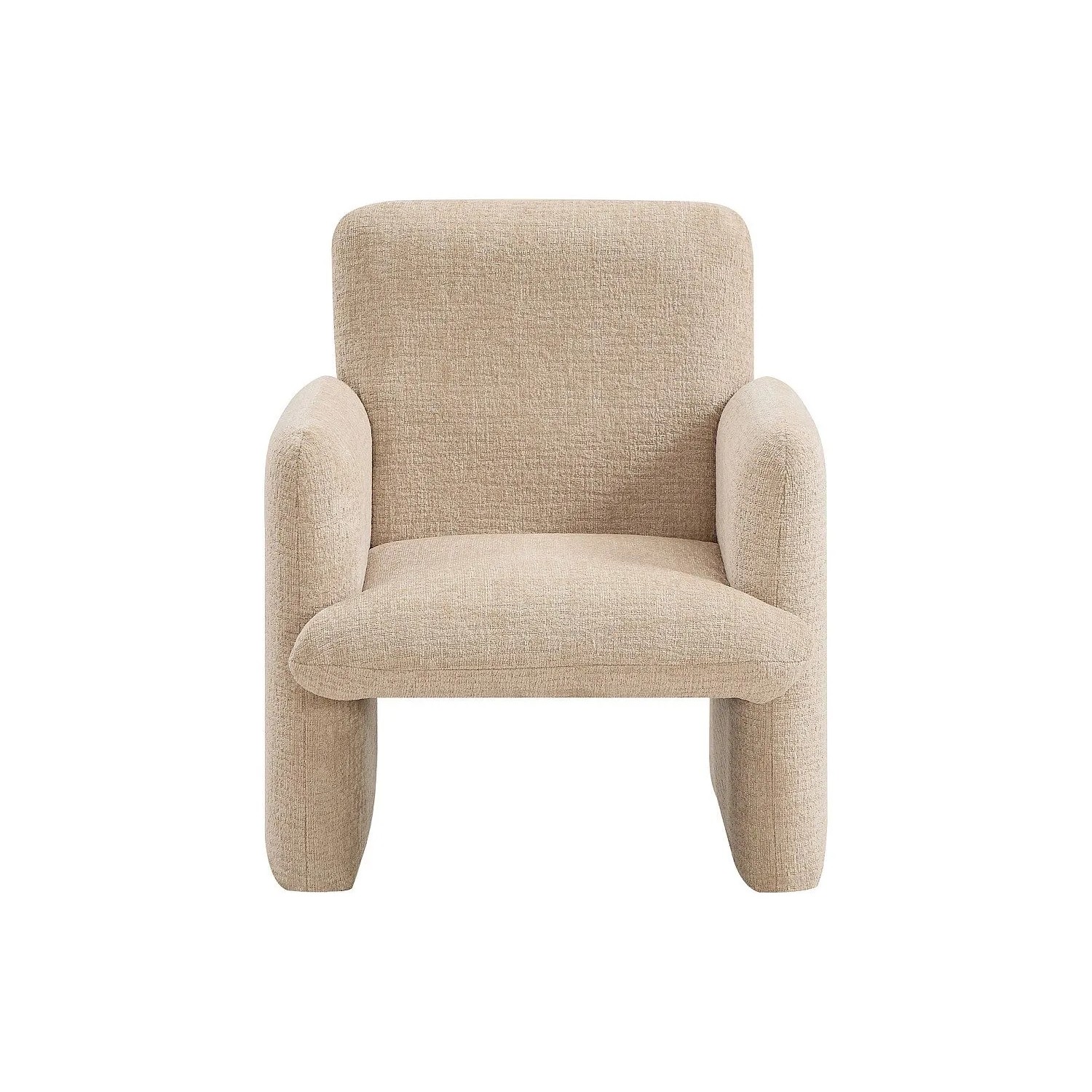 Vente-unique Sessel Mit Gerader Rückenlehne Mesuto Taupe  Beige 53 cm