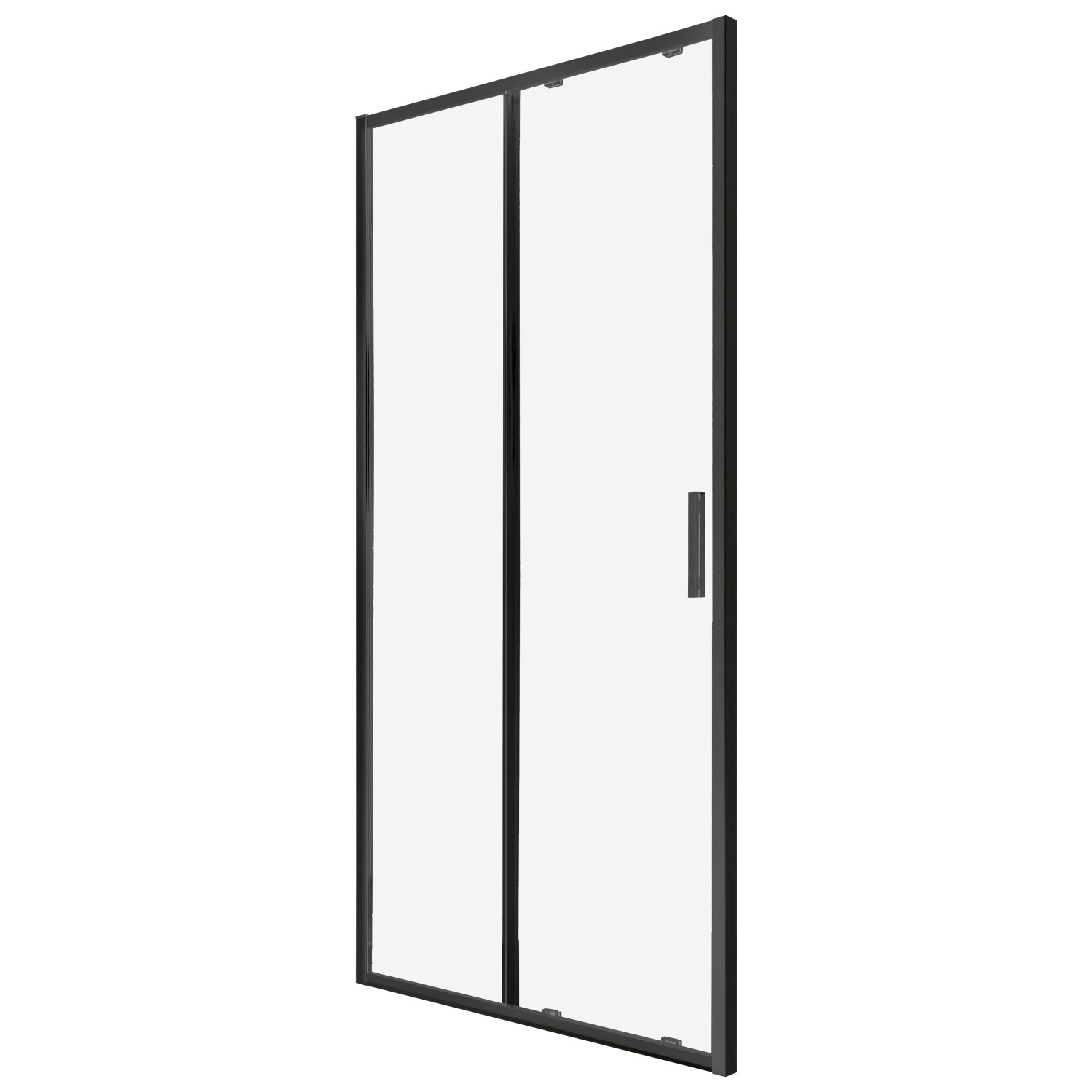 Kerra Duschtür Solid DS Schwarz 100 x 195 cm