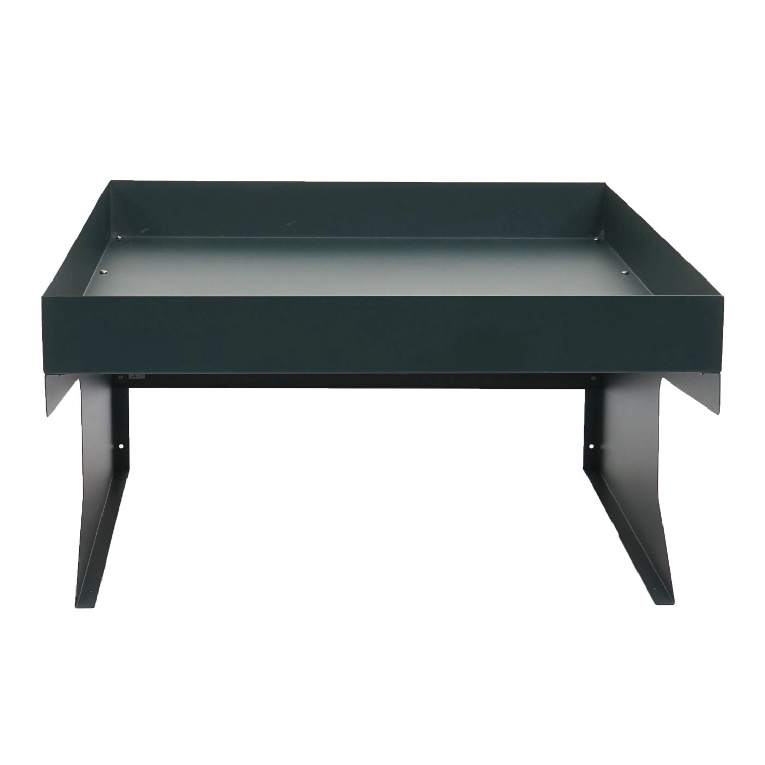 Grüne MCW Mähroboter Garage G60 mit Pflanzkasten, Wetterschutz für Rasenroboter.