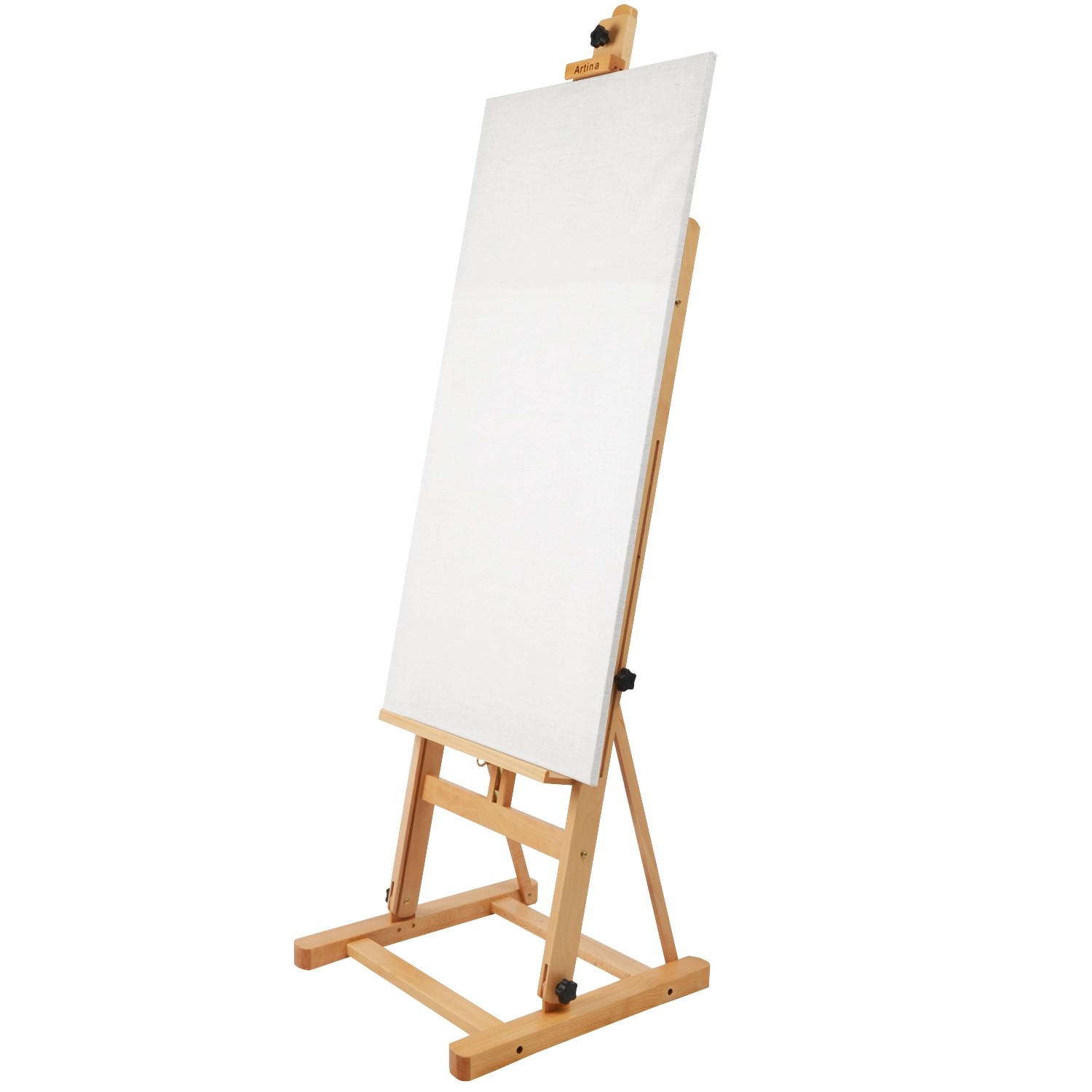 Artina Siena Staffelei aus Buchenholz, höhenverstellbar für Leinwände bis 125cm.