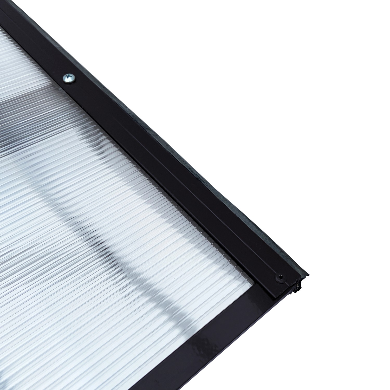 STARKEDACH Aluminiumrahmen Vordach Straight T-160 RAL 7016 Mit Polycarbonatbeschichtung_3