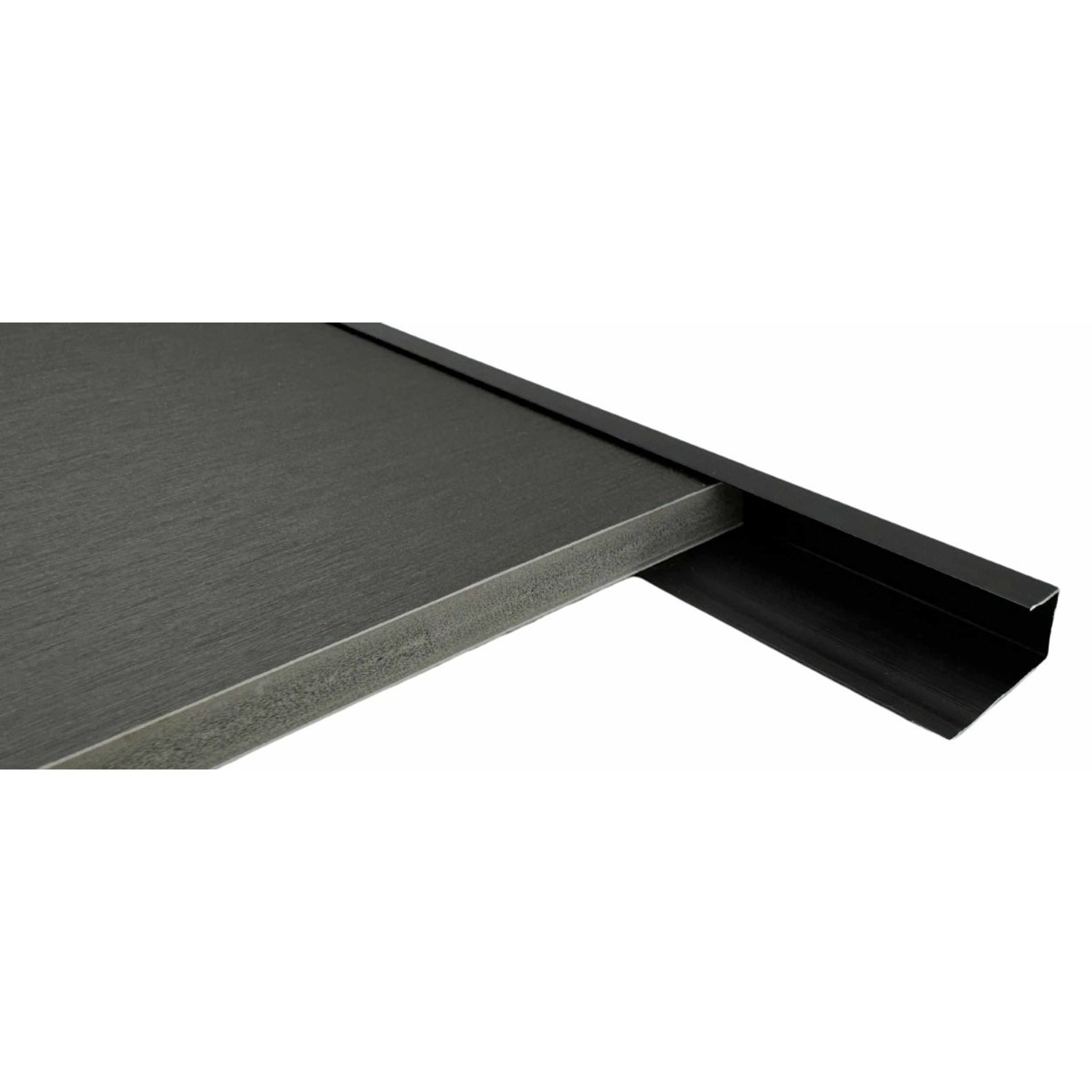 Colortree Aluminium Profil Endprofil Schwarz Eloxiert 2m U Montageprofil Un günstig online kaufen