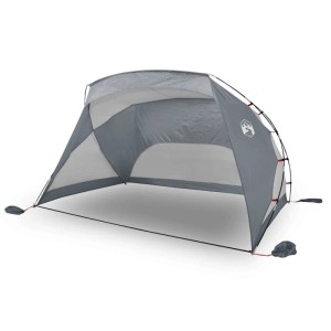 vidaXL Strandzelt Grau 274x178x170/148 cm 185T Polyester 94405