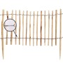 Aquagart Staketenzaun, 35cm hoch, 25m Rolle, aus Haselnussholz mit verzinktem Draht.