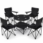 BigDean Camping Set 4x Campingstühle & 1x Campingtisch Campingstuhl mit Tisch Set Klappbar Camping Tisch Stuhl Set Campingstuhl Faltbar Angelstuhl