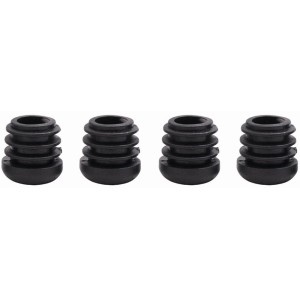 Siena Garden Fußkappen-Set, Universal, Ø 22mm, Schwarz, für Geflechtmöbel.