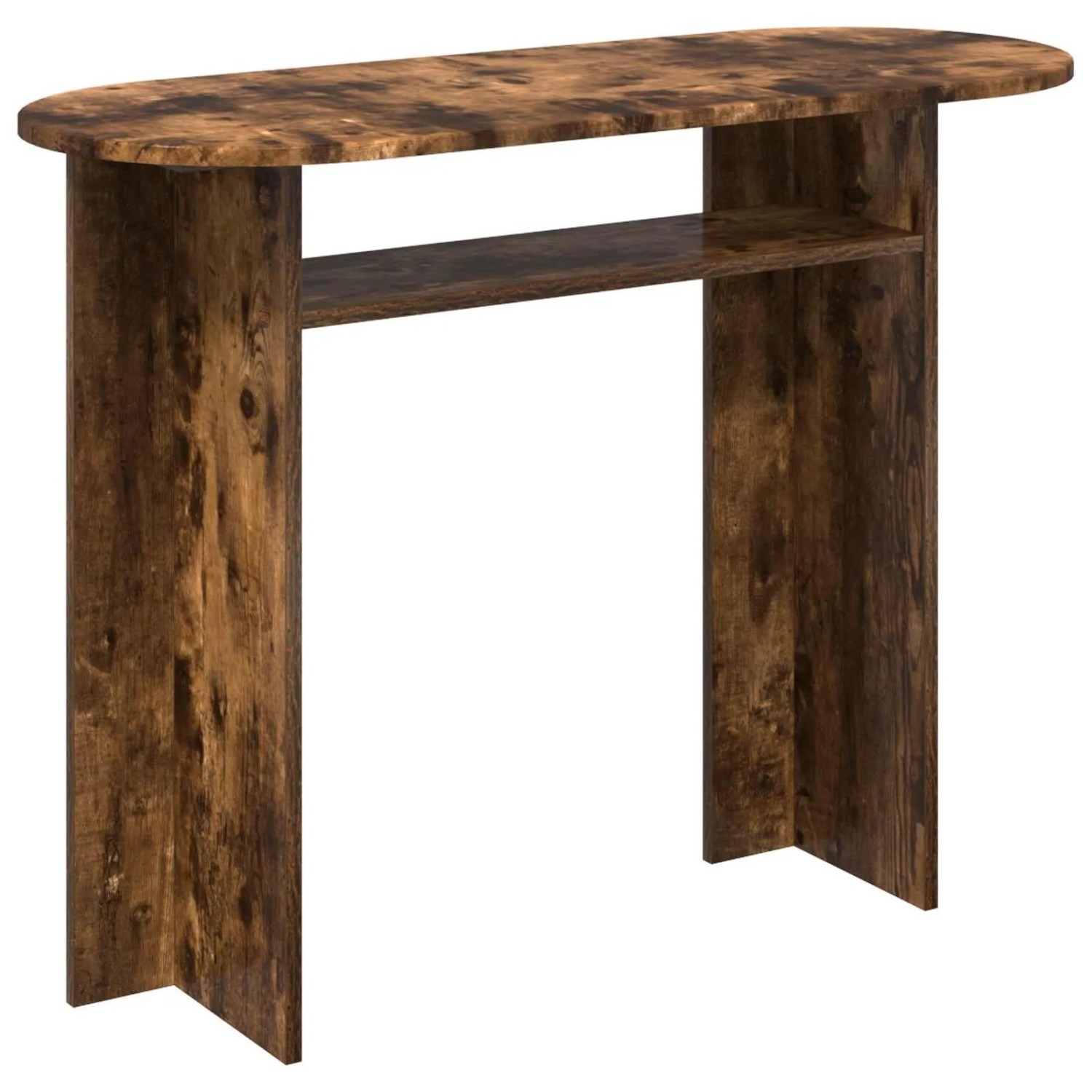vidaXL Konsolentisch mit Speicher Geräucherte Eiche 100 x 39,5 x 75 cm 8001163