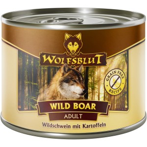 Wolfsblut Hunde-Nassfutter Wild Boar Adult, Wildschwein mit Kartoffeln, 200g Dose.