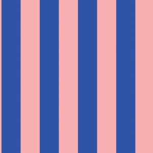 ESTAhome Streifen Tapete in Hellrosa und Blau, vertikale Streifen für Wandgestaltung.