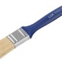 LUX Flachpinsel, Set mit 3 Pinseln in verschiedenen Größen, blaue Griffe.