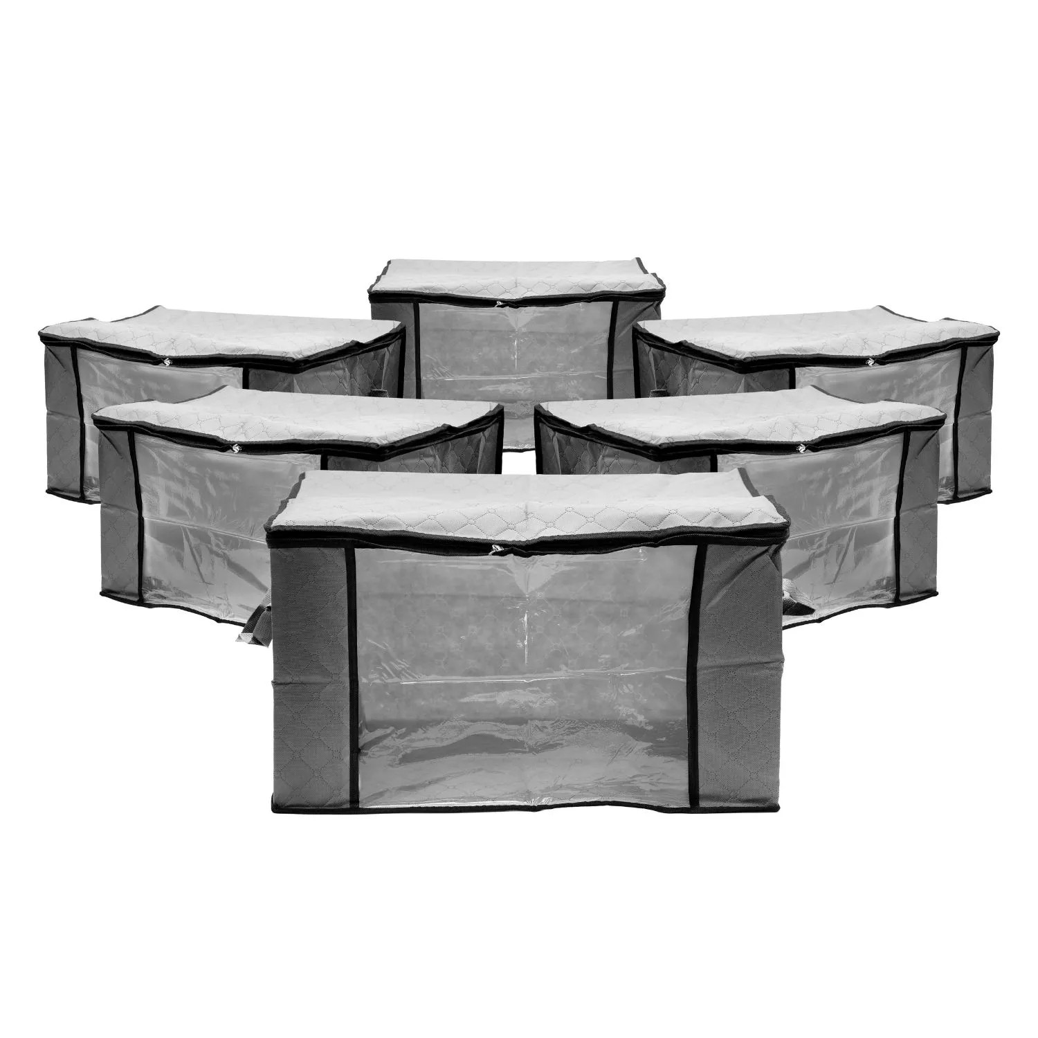 BigDean 6x 90L Aufbewahrungstasche Kleidung Aufbewahrung Kleideraufbewahrung