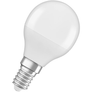 Osram LED-Leuchtmittel E14 Tropfenform, 4,9W, 470lm, 8,2x4,5cm. LED Lampe mit E14 Fassung.