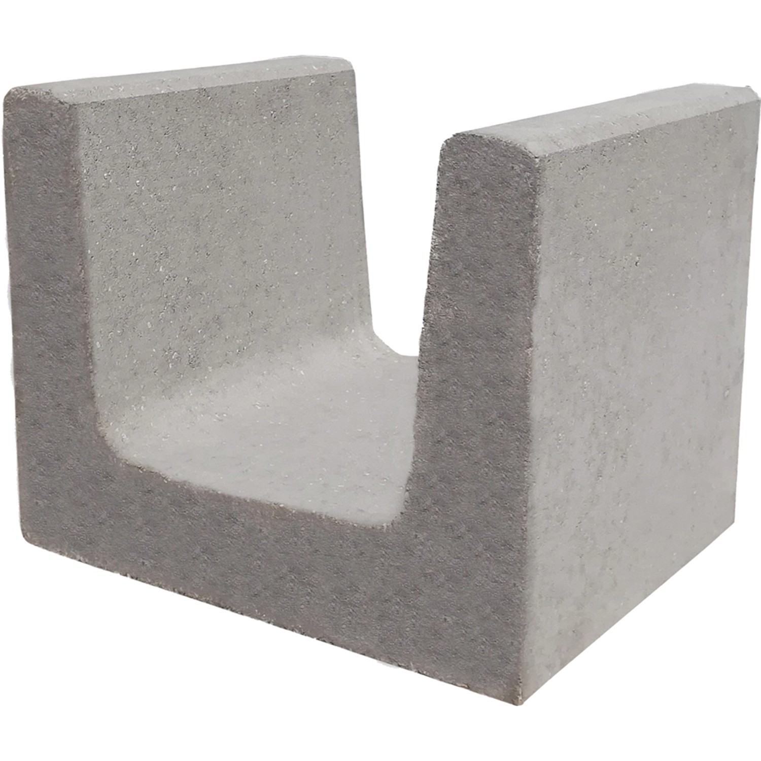 Thumbnail - Beton U-Stein Grau 40 cm x 50 cm x 40 cm