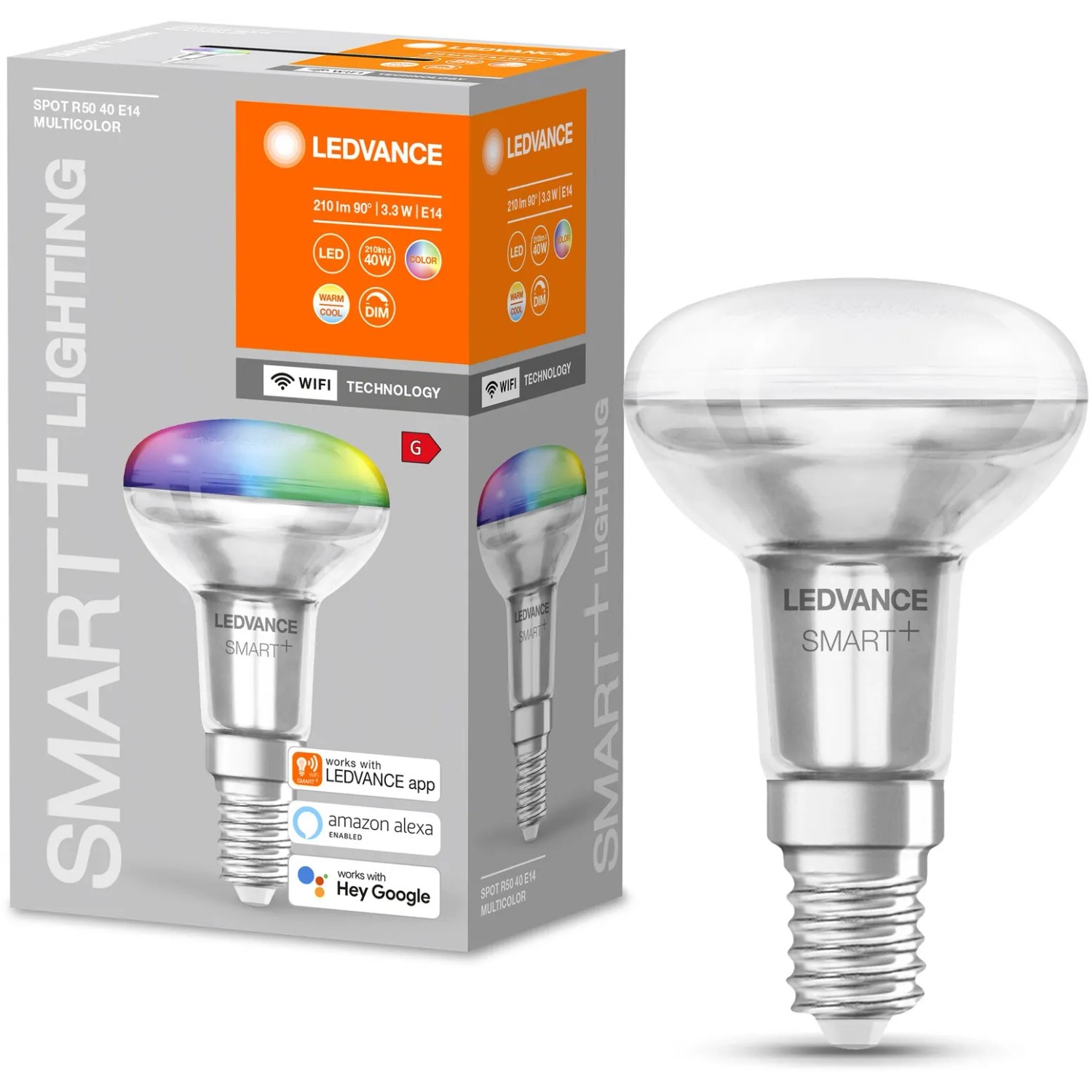 Ledvance Smart+ Reflektor RGBW E14 Leuchtmittel, 3,3W, steuerbar per App.