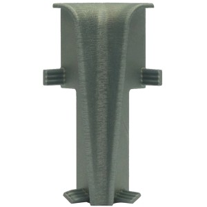 Innenecke Grau für Sockelleiste Modern 60 Clip, Zubehör für Laminat & Parkett.