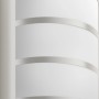 Moderne Philips LED-Außenwandleuchte Python aus Edelstahl, silberfarben.