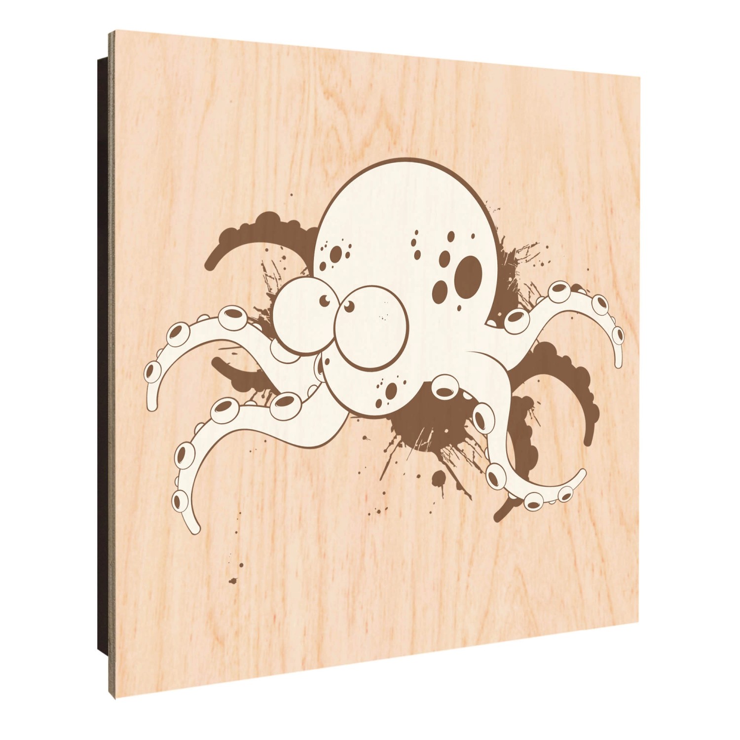 Banjado Großer Schlüsselkasten Holz 30x30cm Schwarz Scharnier Links 50 Hake günstig online kaufen
