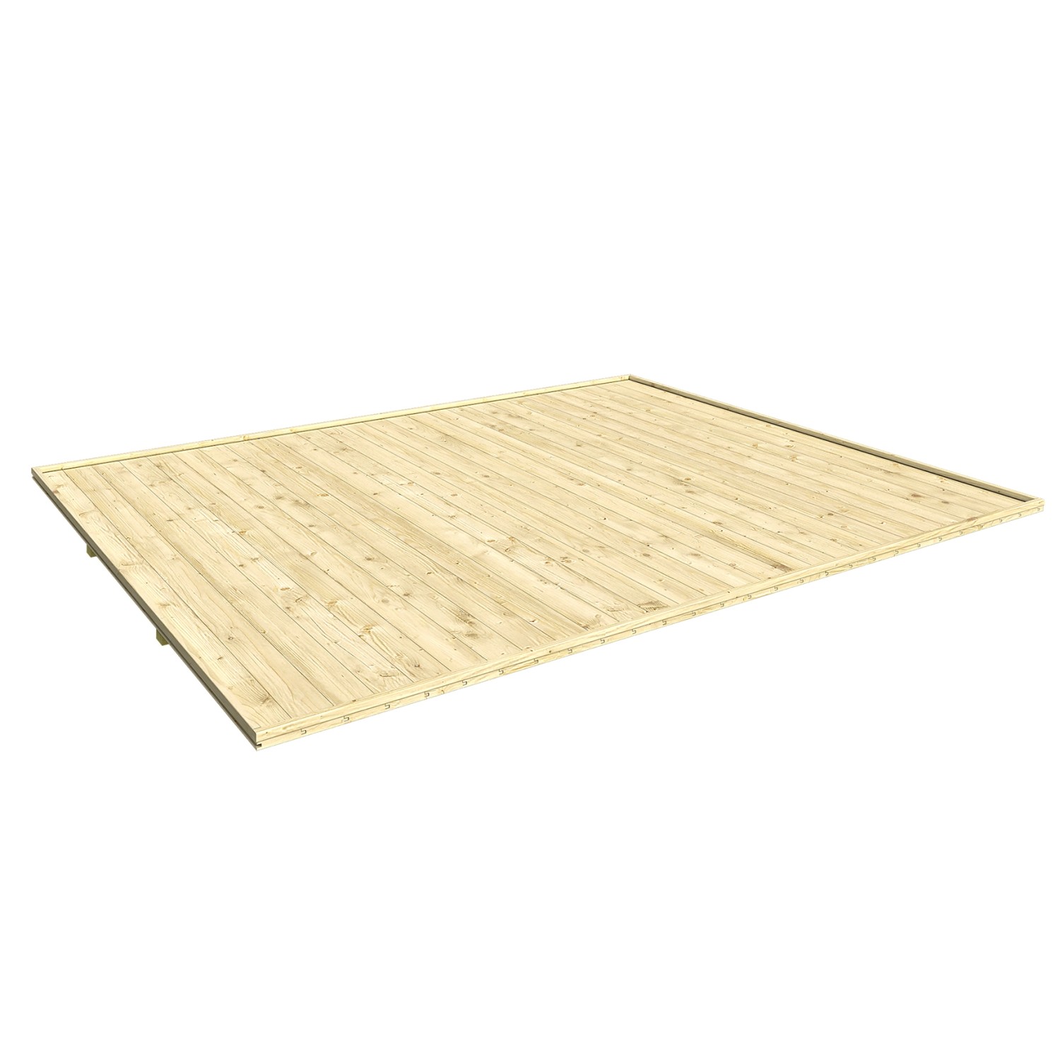 Weka Fußboden für Weka Gartenhaus Batu 1 Natur 200 cm x 200 cm