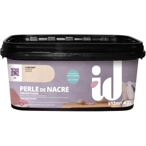 id Wandfarbe Perle De Nacre Selenit, 2 Liter, für Effektvolle Wandgestaltung.