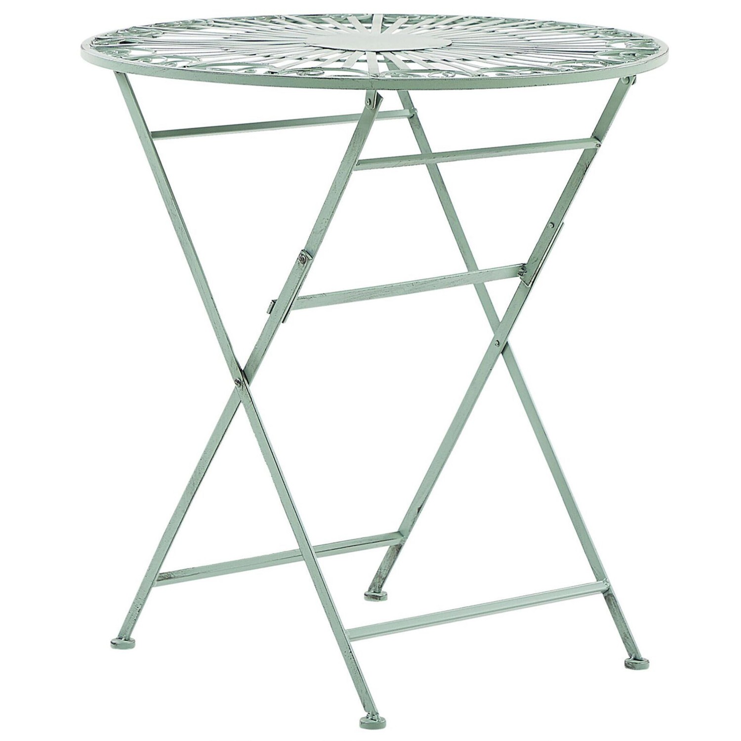 Beliani Runder Tisch TRENTO Hellgrün 70x70x75 günstig online kaufen