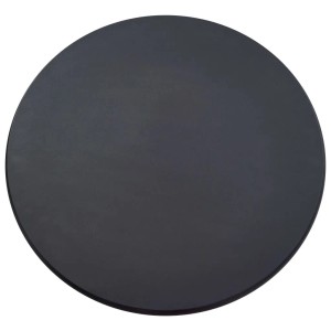 Schwarze, runde Tischplatte aus MDF für vidaXL Bartisch, 60 cm Durchmesser.