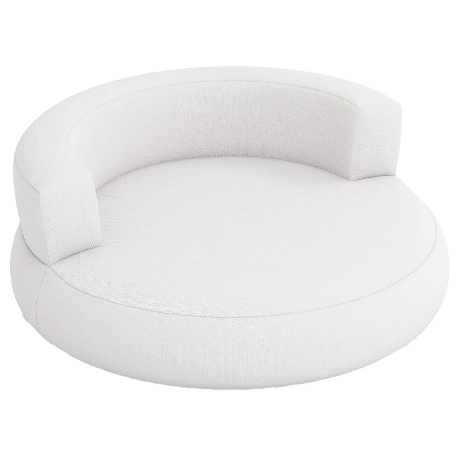 Costway Aufblasbares Sofa Luftsessel mit Abnehmbarem Leinen-Bezug Weiß