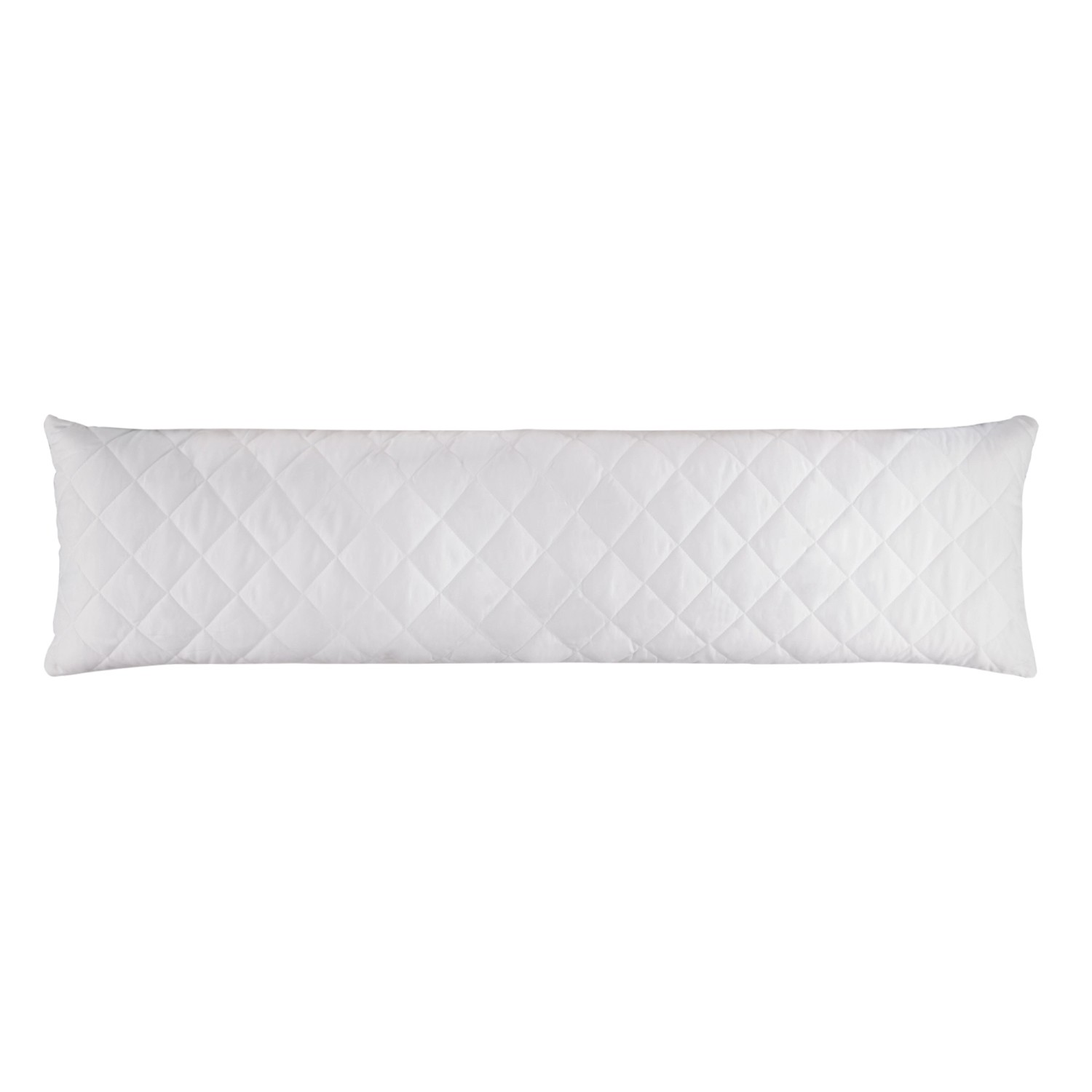 Bestlivings Seitenschläferkissen Füllung, 40x145cm, weiß, gesteppt. Ideal als bequeme Schlafhilfe.