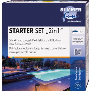 Summer Fun Starter Set Special für Pool Desinfektion: Chlor, pH-Regulierung, Algenschutz.