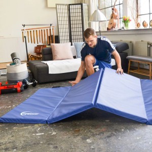 eyepower Gymnastikmatte Klappbar 180 x 115 x 5 cm Blau
