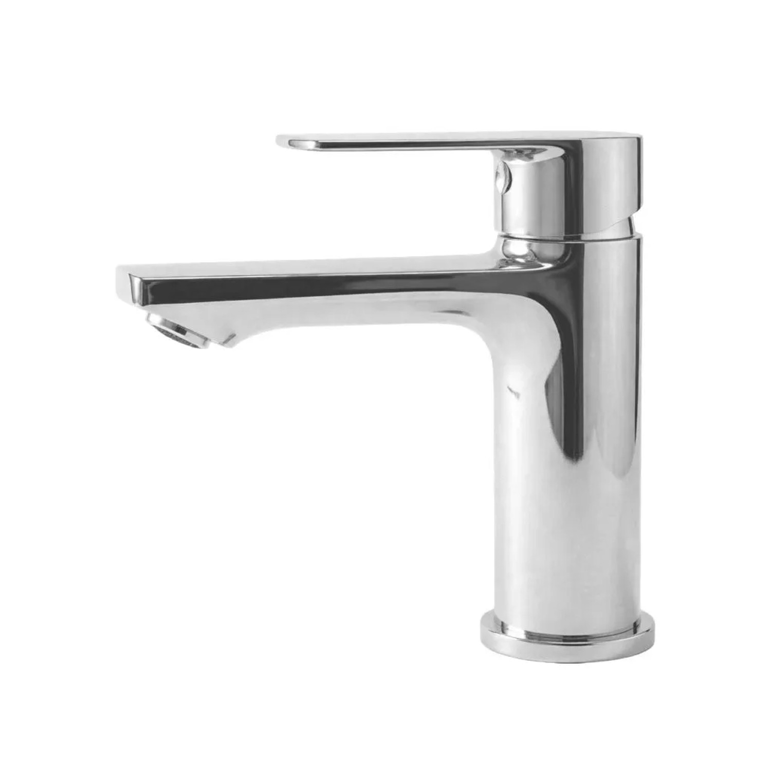 AICA Hoch Waschtischarmatur KTW‑Zertifiziert Bleifreie Wasserwege Kratzfest Tropffrei Kalt‑Warm Chrom