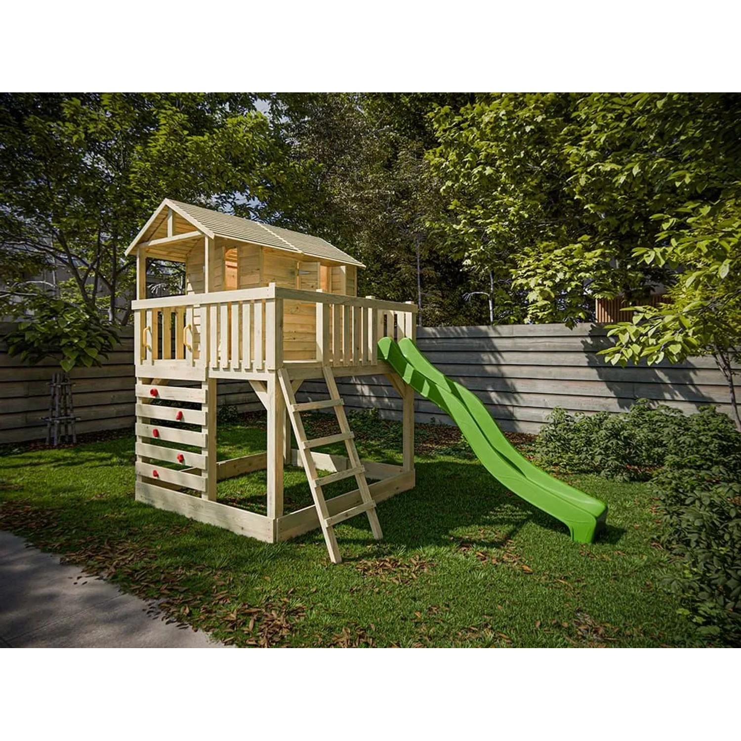 Belladoor Stelzenhaus Noah Kesseldruckimprägniert Inklusive Rutsche