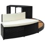 vidaXL Whirlpool-Umrandung Schwarz Poly Rattan & Massivholz Akazie 310092_5
