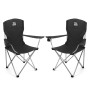 BigDean 2er Set Campingstuhl Extra Hohe Lehne bis 150kg Belastbar Faltstuhl Anglersessel Klappstuhl Klappsessel Campingstuhl Faltbar Angelstuhl