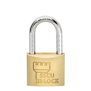 Burg Wächter Vorhangschloss 405 HB 40 65 SB mit hohem, verchromtem Bügel.